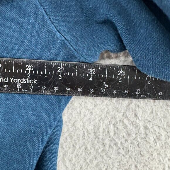 Yala Bamboo sweatshirt hoodie open front with pockets teal S/M casual comfy soft - Picture 5 of 11